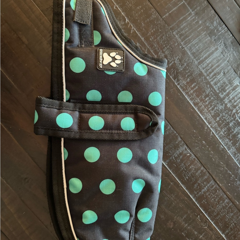 Blue Polka Dot Dog Jacket